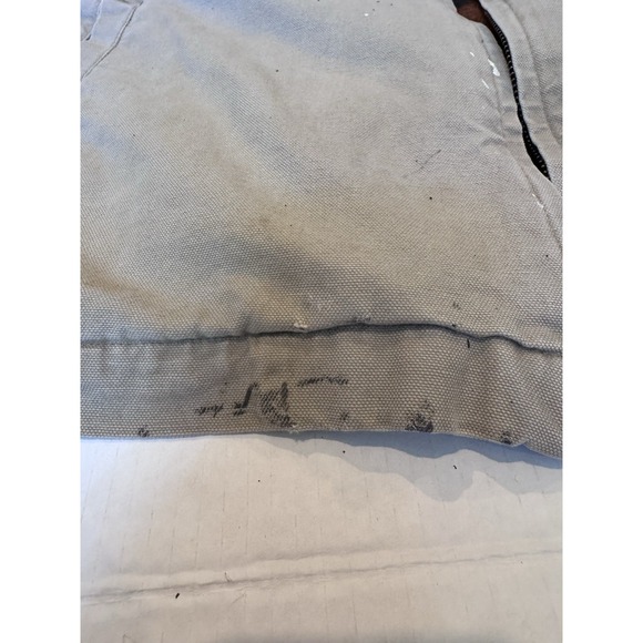 VTG WOOLRICH JACKET XL WOOL Blanket Lined INSERT Canvas Barn Chore DISTRESSED 2 - Picture 10 of 13